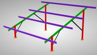Standard Flat Roof / Ground Mounting Structure